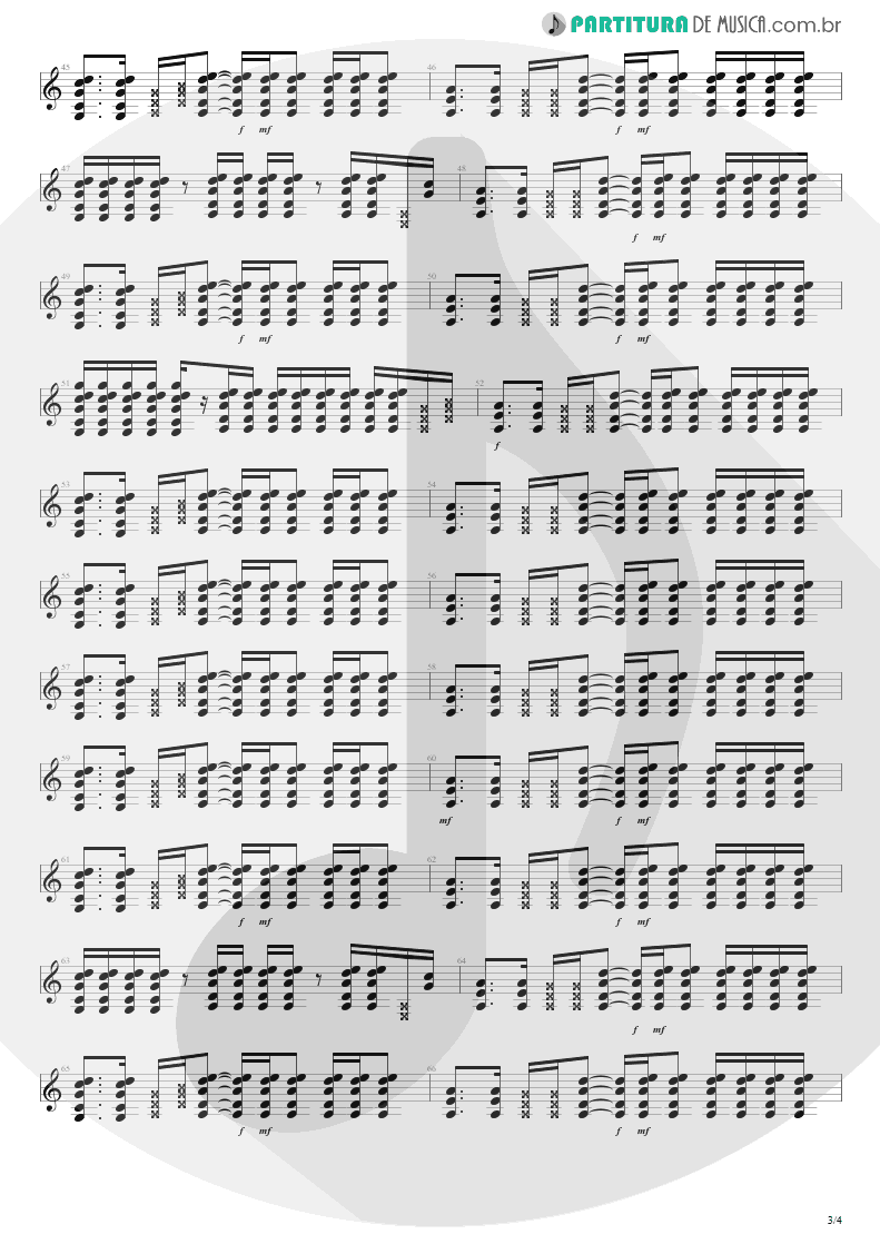 Partitura de musica de Guitarra Elétrica - Tomorrow | Silverchair | Frogstomp 1995 - pag 3