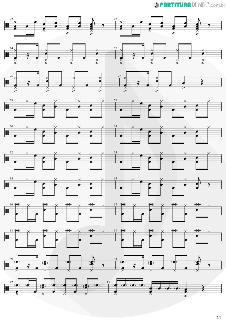 Partitura de musica de Bateria - Astronomia 2K19 (meme do caixão) | Stephan F | Astronomia 2K19 2019 - pag 2