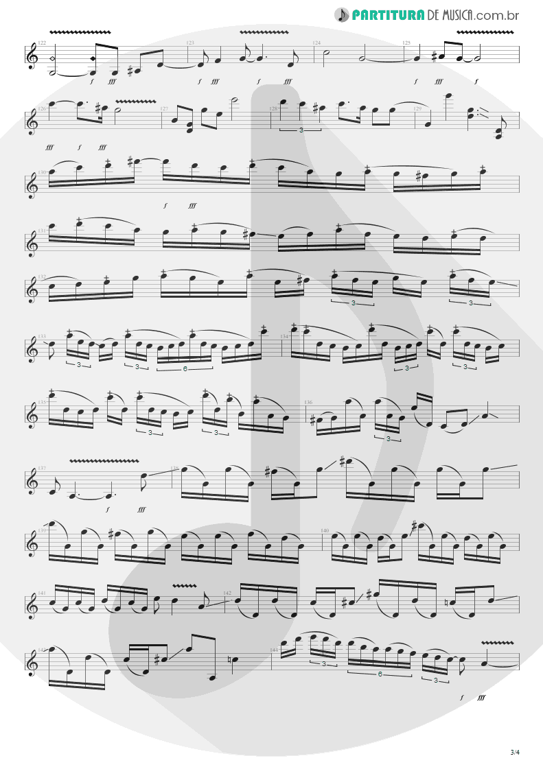 Partitura de musica de Guitarra Elétrica - Get The Hell Outta Of Here | Steve Vai | The Elusive Light and Sound Vol. 1 2002 - pag 3