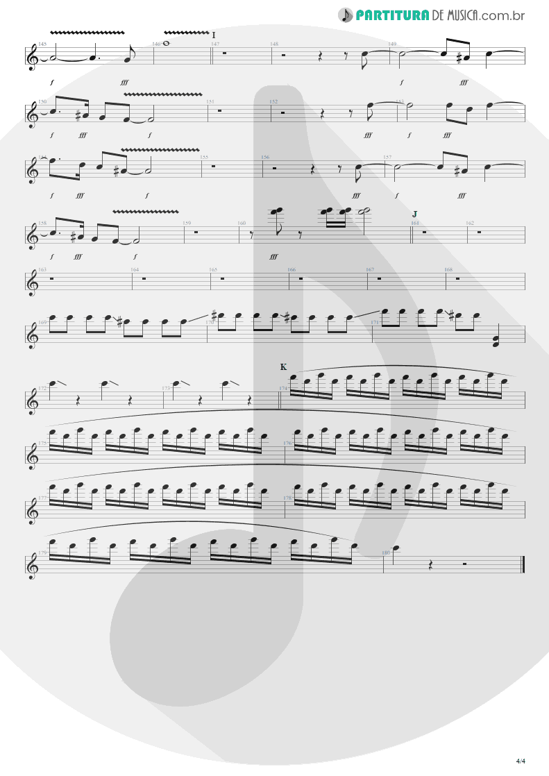 Partitura de musica de Guitarra Elétrica - Get The Hell Outta Of Here | Steve Vai | The Elusive Light and Sound Vol. 1 2002 - pag 4