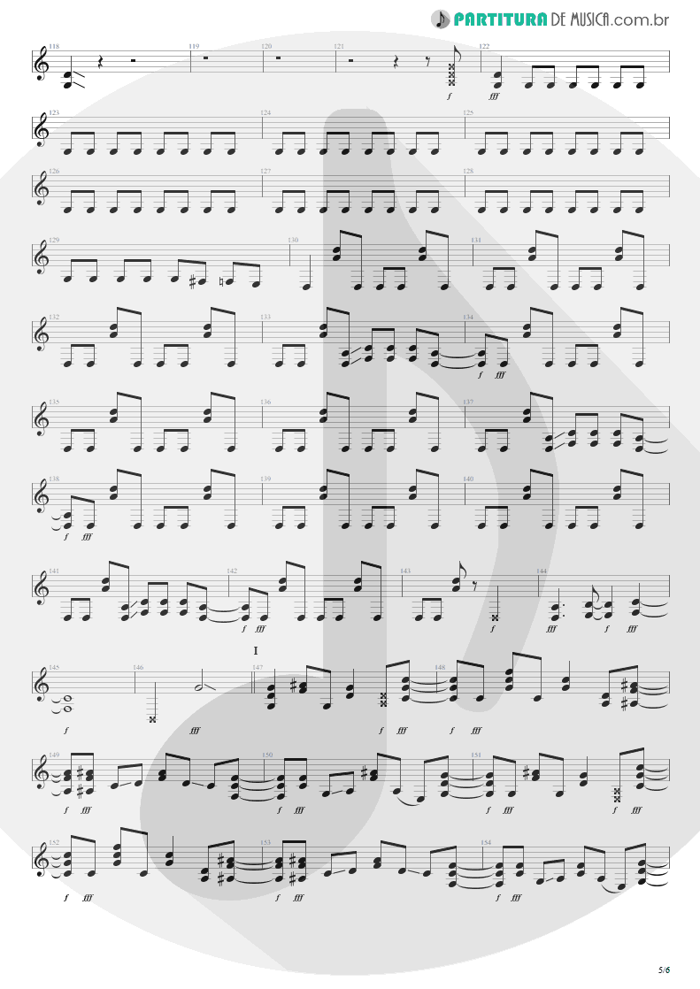 Partitura de musica de Guitarra Elétrica - Get The Hell Outta Of Here | Steve Vai | The Elusive Light and Sound Vol. 1 2002 - pag 5