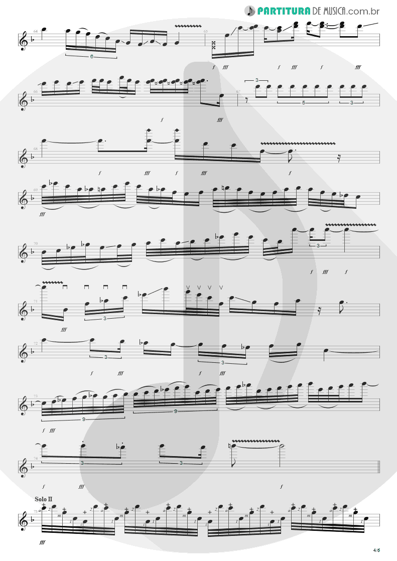 Partitura de musica de Guitarra Elétrica - Building The Church | Steve Vai | Real Illusions: Reflections 2005 - pag 4