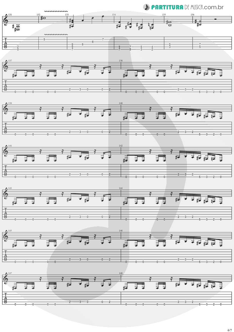 Tablatura + Partitura de musica de Guitarra Elétrica - Future Shock | Stratovarius | Fright Night 1989 - pag 6