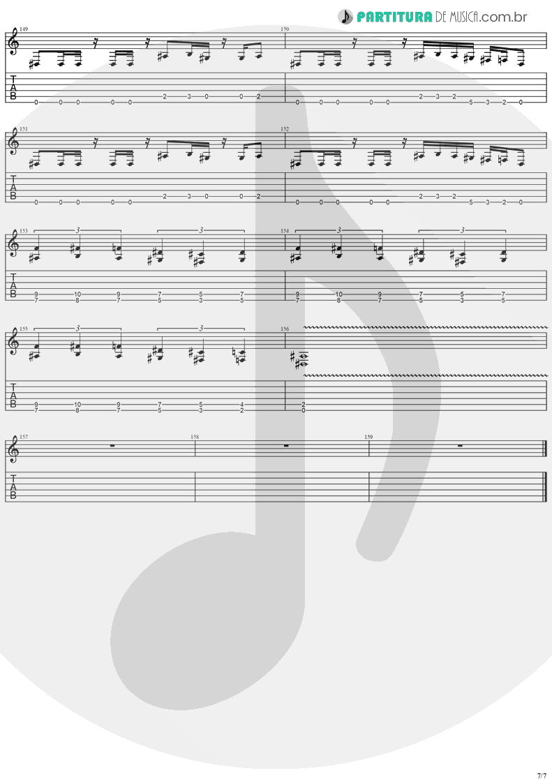 Tablatura + Partitura de musica de Guitarra Elétrica - Future Shock | Stratovarius | Fright Night 1989 - pag 7