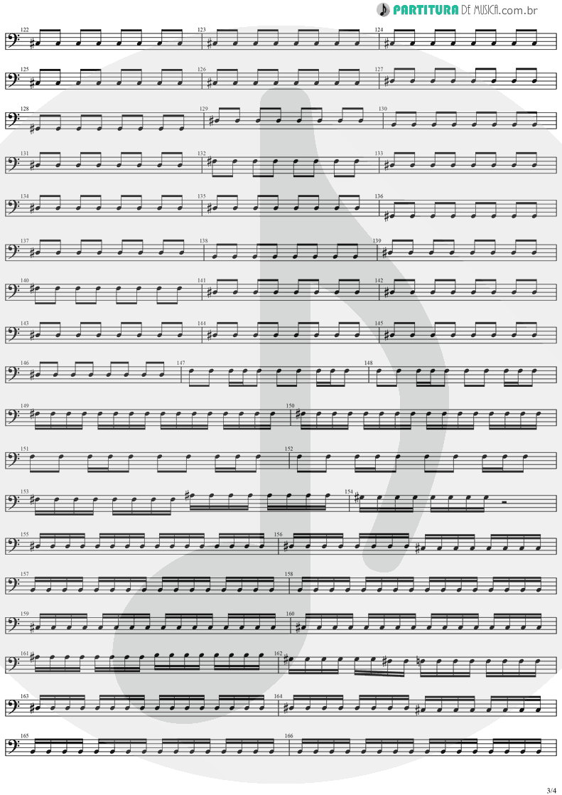 Partitura de musica de Baixo Elétrico - The Hands Of Time | Stratovarius | Twilight Time 1992 - pag 3