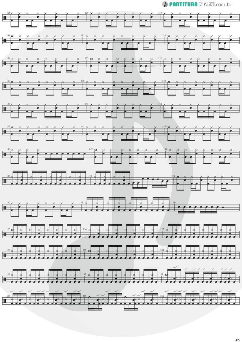 Partitura de musica de Bateria - The Hands Of Time | Stratovarius | Twilight Time 1992 - pag 4