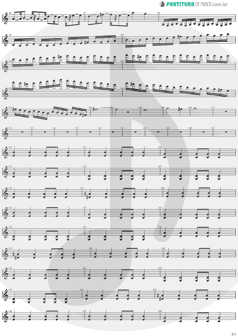 Partitura de musica de Guitarra Elétrica - Hold On To Your Dream | Stratovarius | Dreamspace 1994 - pag 2