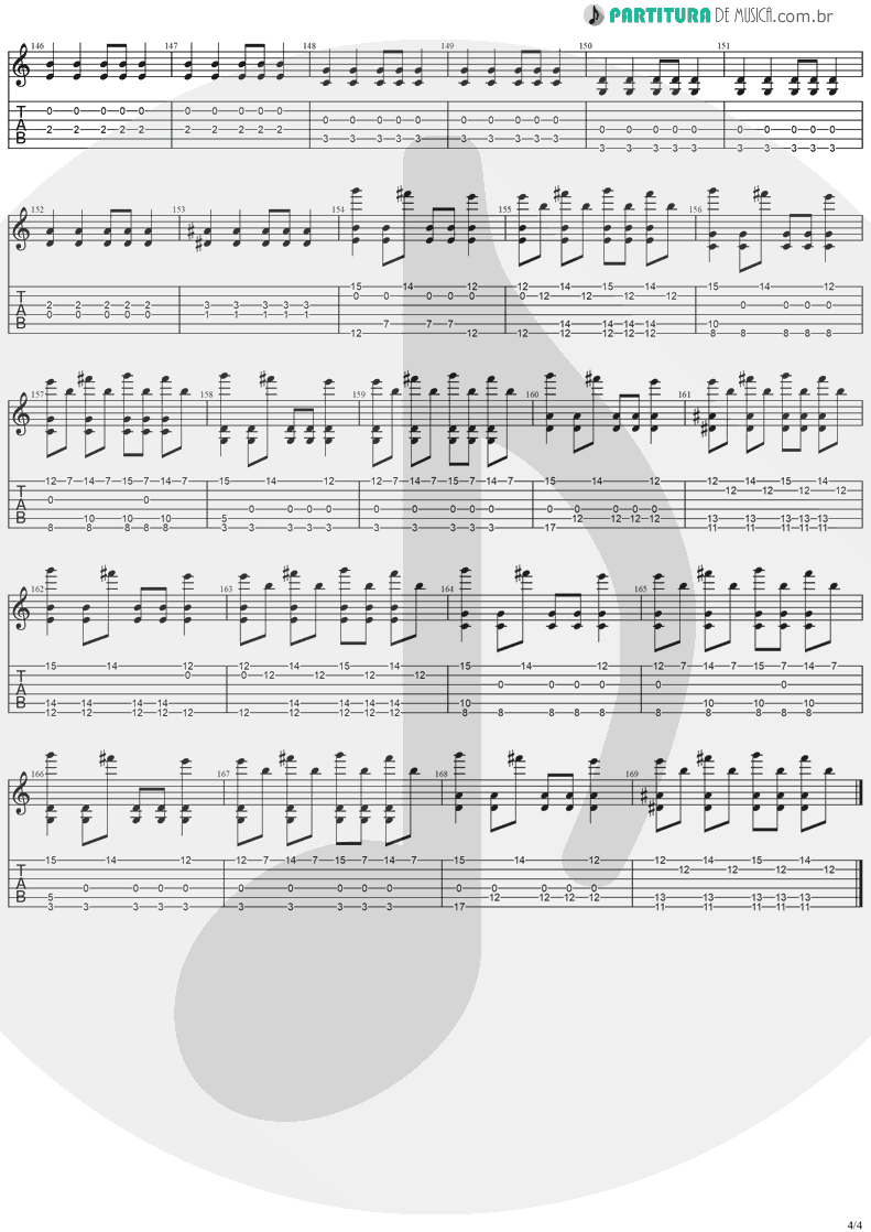 Tablatura + Partitura de musica de Guitarra Elétrica - Hold On To Your Dream | Stratovarius | Dreamspace 1994 - pag 4