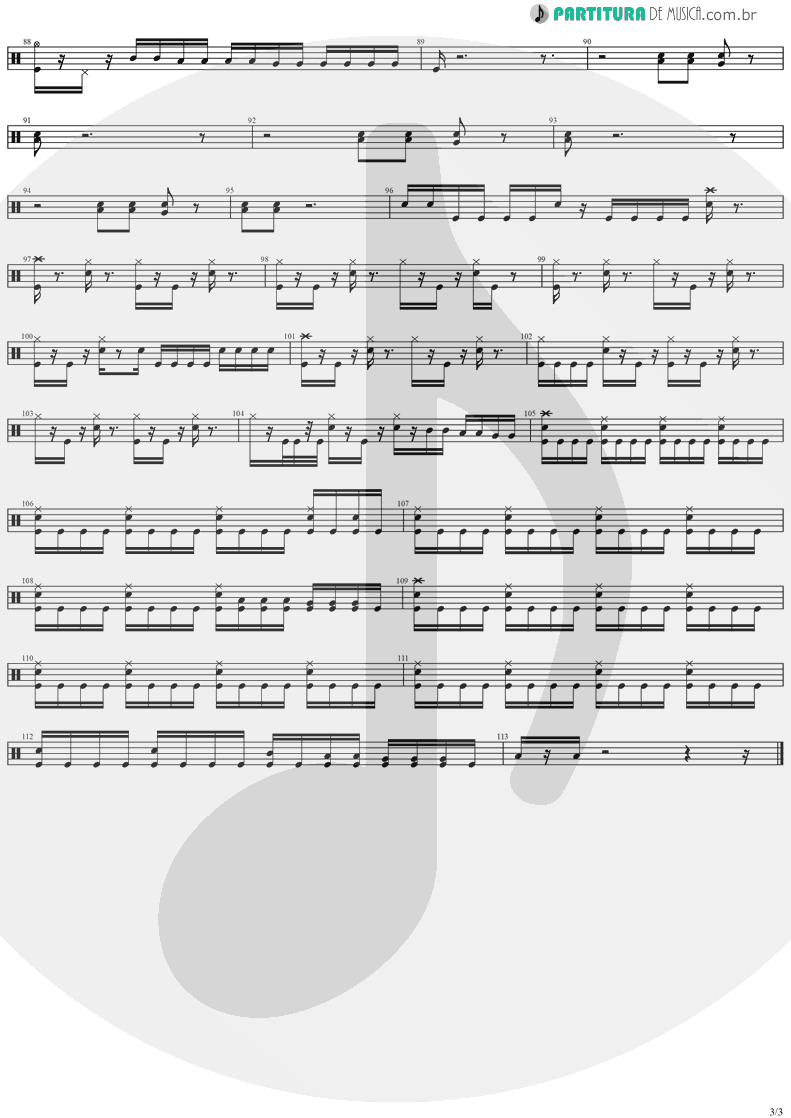 Partitura de musica de Bateria - Reign Of Terror | Stratovarius | Dreamspace 1994 - pag 3