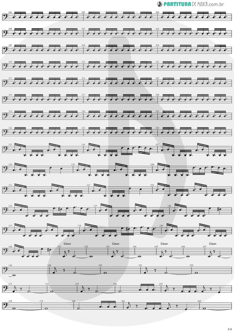 Partitura de musica de Baixo Elétrico - Stratovarius | Stratovarius | Fourth Dimension 1995 - pag 3