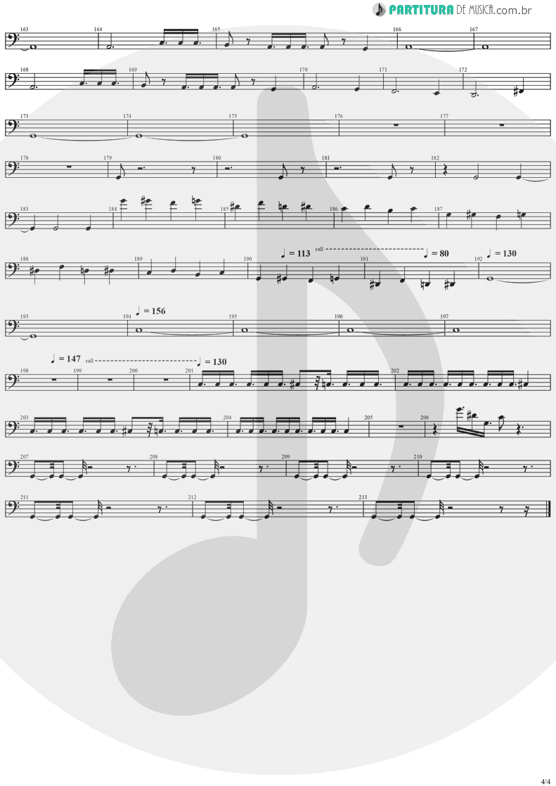 Partitura de musica de Baixo Elétrico - Stratovarius | Stratovarius | Fourth Dimension 1995 - pag 4