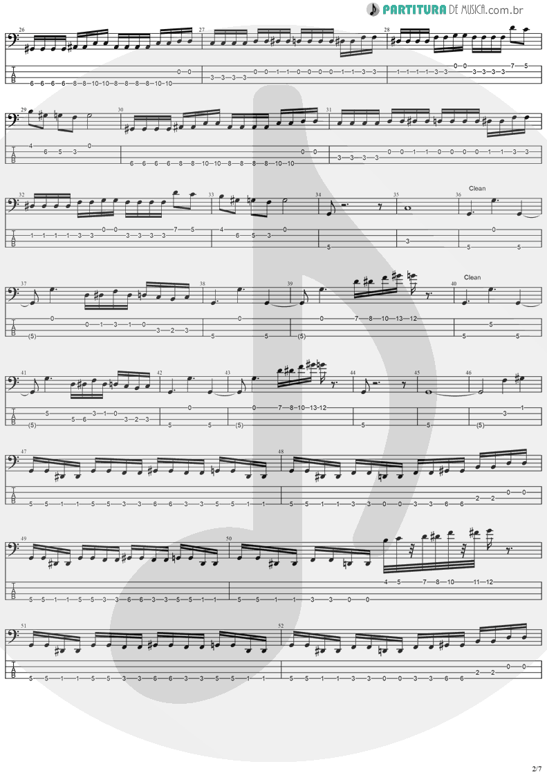 Tablatura + Partitura de musica de Baixo Elétrico - Stratovarius | Stratovarius | Fourth Dimension 1995 - pag 2