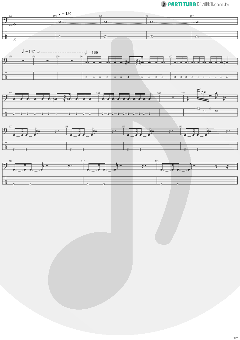 Tablatura + Partitura de musica de Baixo Elétrico - Stratovarius | Stratovarius | Fourth Dimension 1995 - pag 7