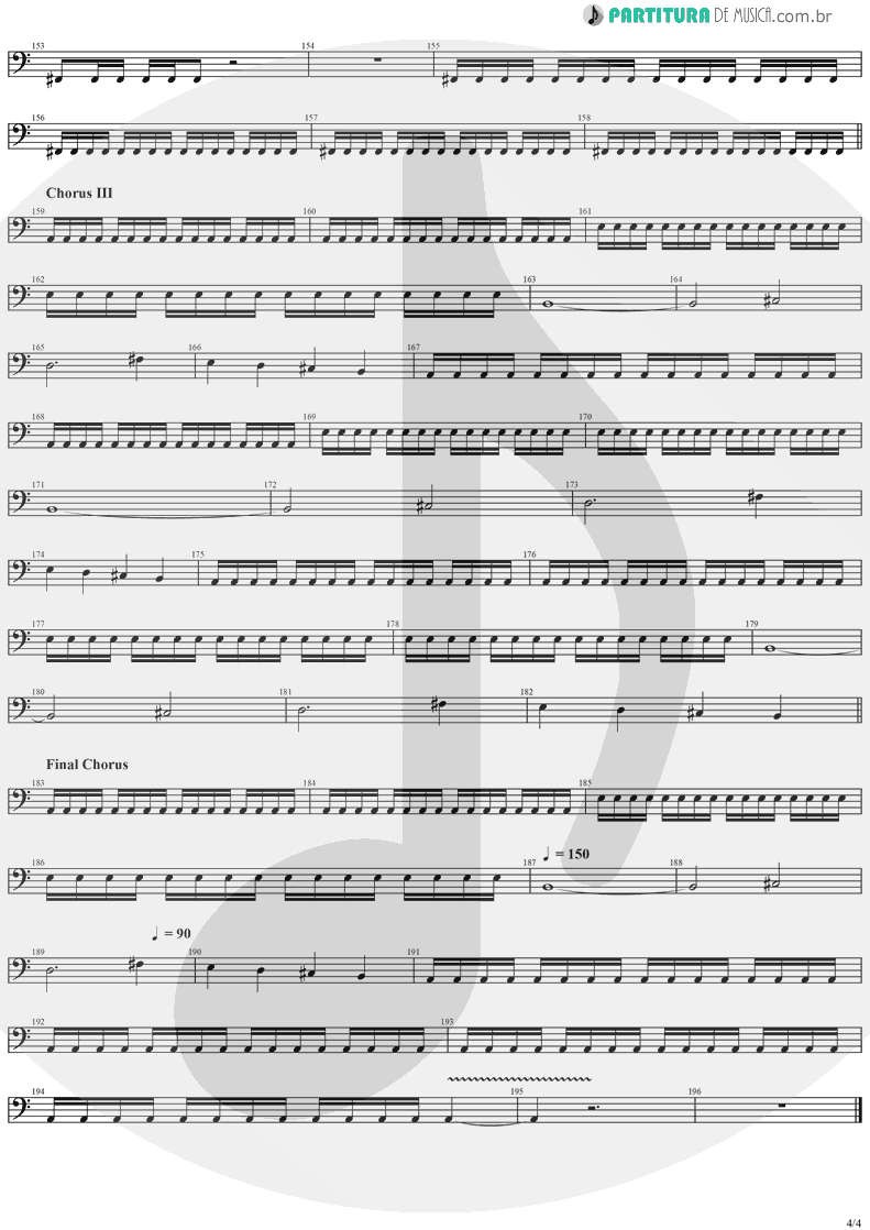 Partitura de musica de Baixo Elétrico - Father Time | Stratovarius | Episode 1996 - pag 4
