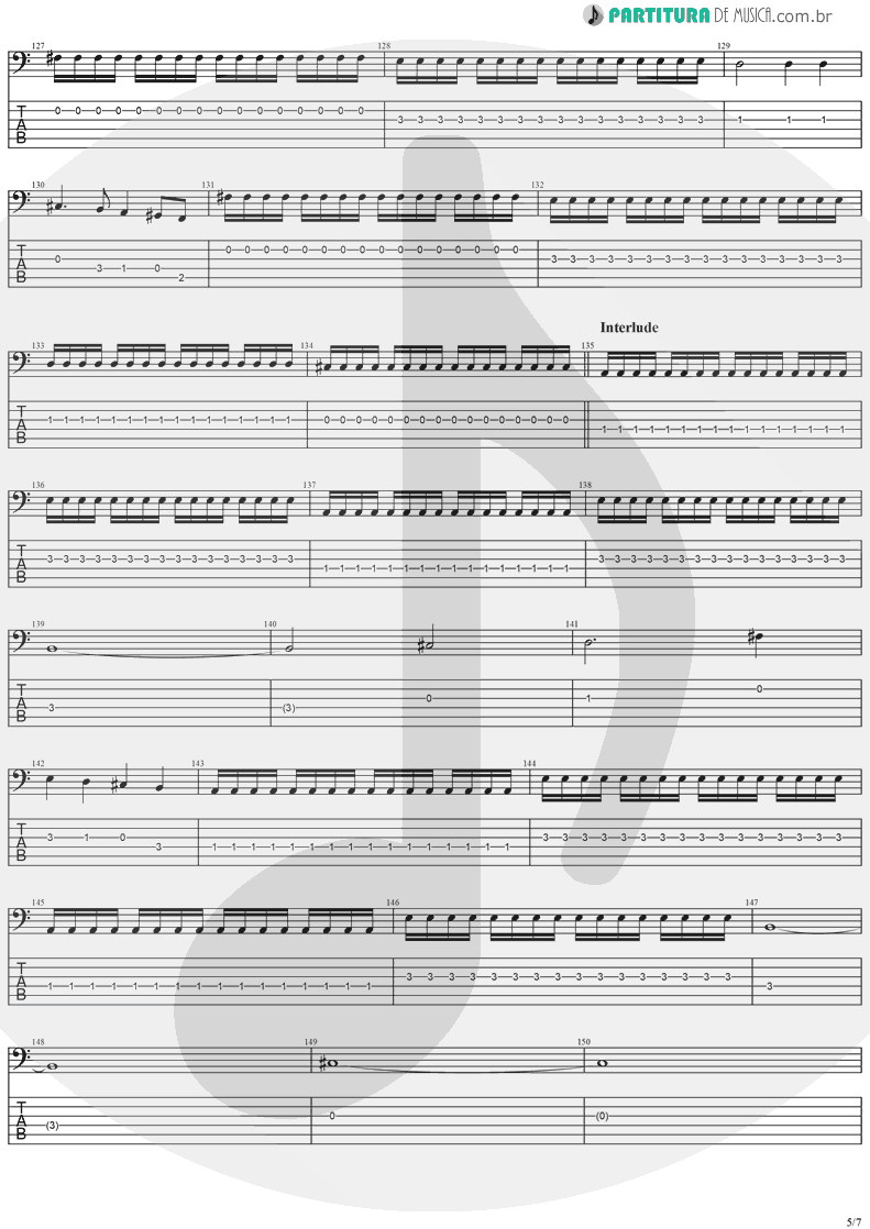 Tablatura + Partitura de musica de Baixo Elétrico - Father Time | Stratovarius | Episode 1996 - pag 5
