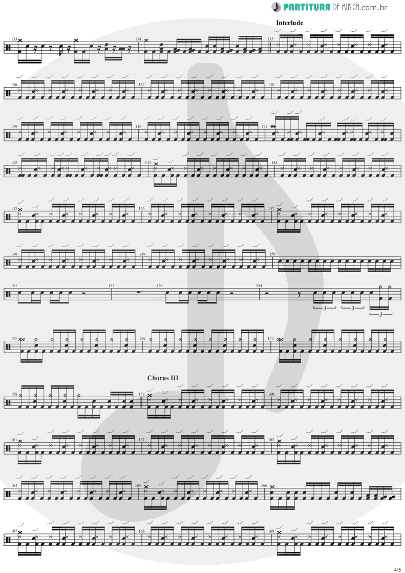 Partitura de musica de Bateria - Father Time | Stratovarius | Episode 1996 - pag 4