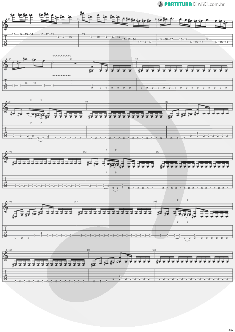 Tablatura + Partitura de musica de Guitarra Elétrica - Will The Sun Rise | Stratovarius | Episode 1996 - pag 4