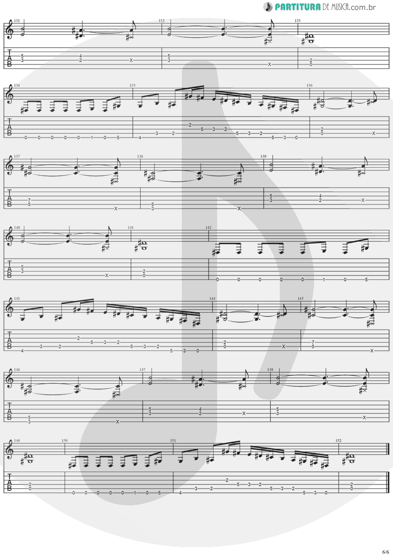 Tablatura + Partitura de musica de Guitarra Elétrica - Will The Sun Rise | Stratovarius | Episode 1996 - pag 6