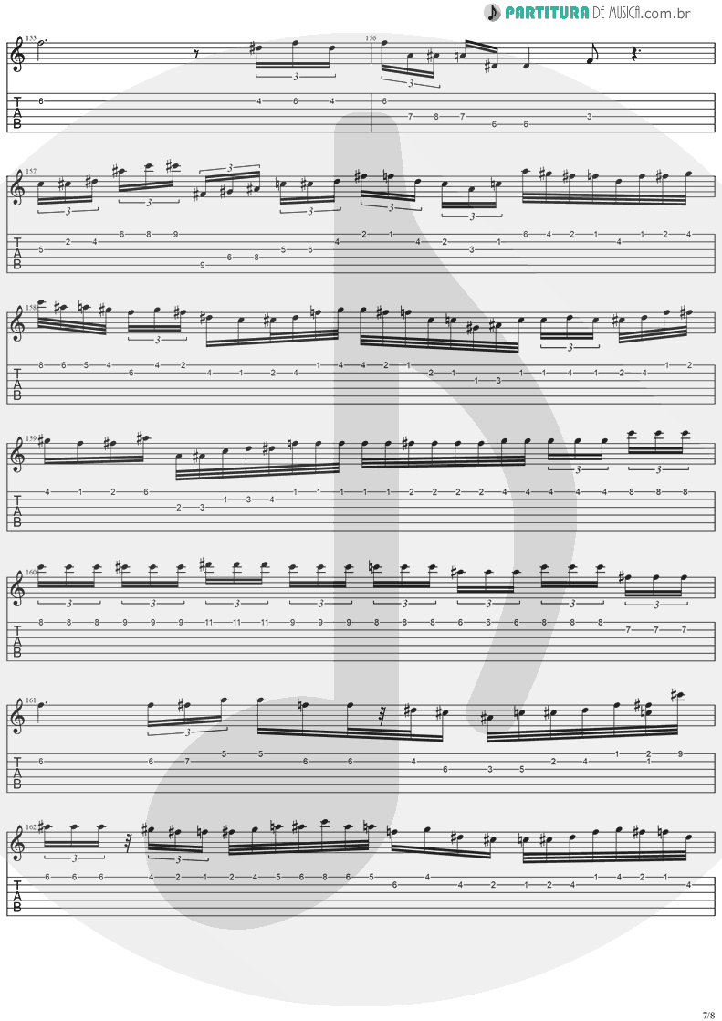 Tablatura + Partitura de musica de Guitarra Elétrica - Holy Light | Stratovarius | Visions 1997 - pag 7