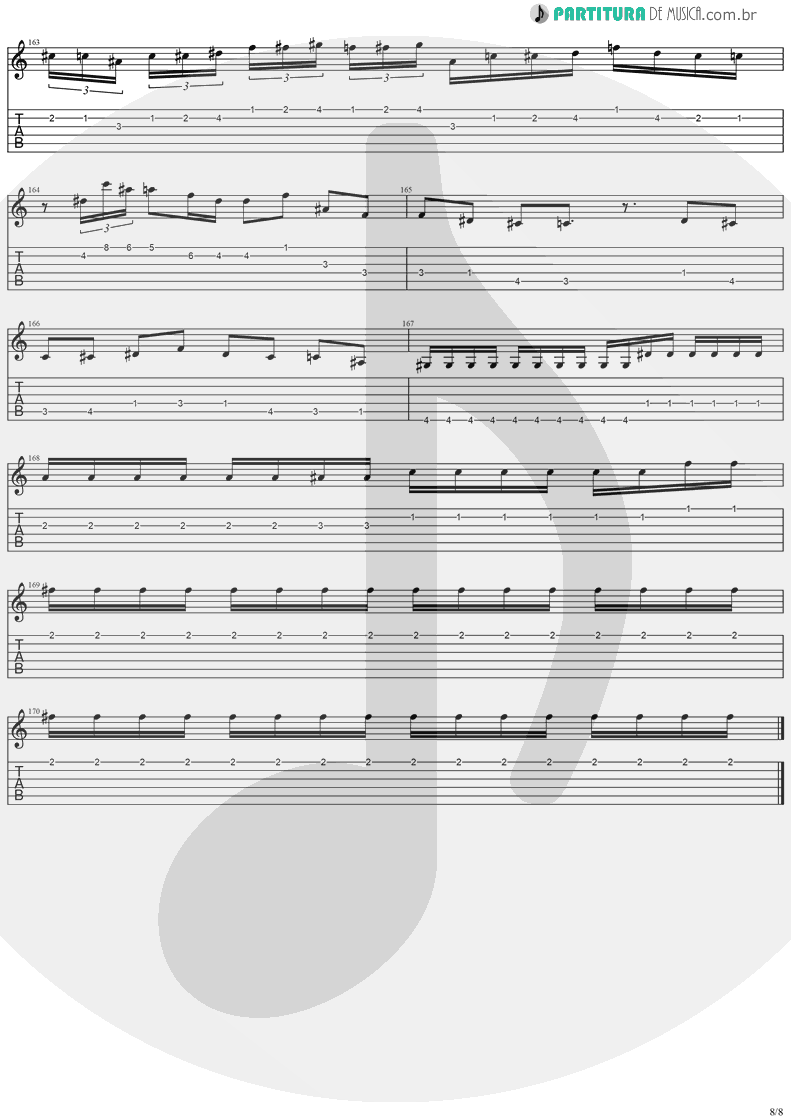 Tablatura + Partitura de musica de Guitarra Elétrica - Holy Light | Stratovarius | Visions 1997 - pag 8