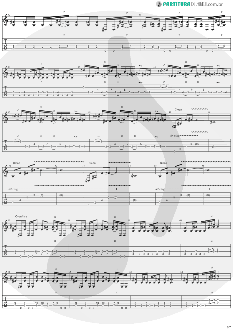 Tablatura + Partitura de musica de Guitarra Elétrica - The Abyss Of Your Eyes | Stratovarius | Visions 1997 - pag 3