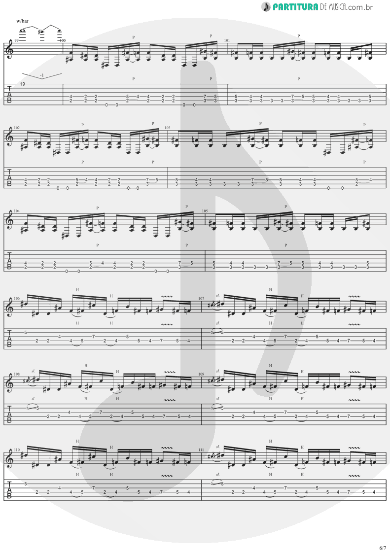 Tablatura + Partitura de musica de Guitarra Elétrica - The Abyss Of Your Eyes | Stratovarius | Visions 1997 - pag 6