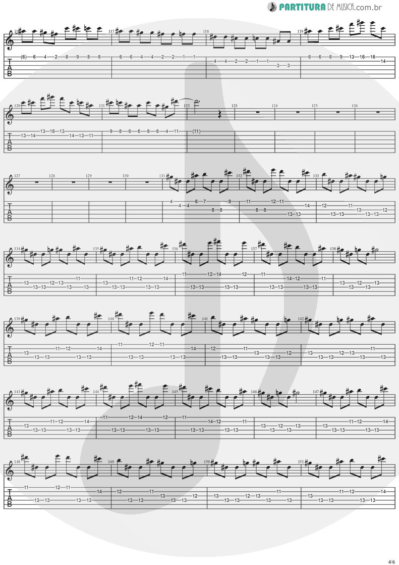 Tablatura + Partitura de musica de Guitarra Elétrica - Cold Winter Nights | Stratovarius | Destiny 1998 - pag 4
