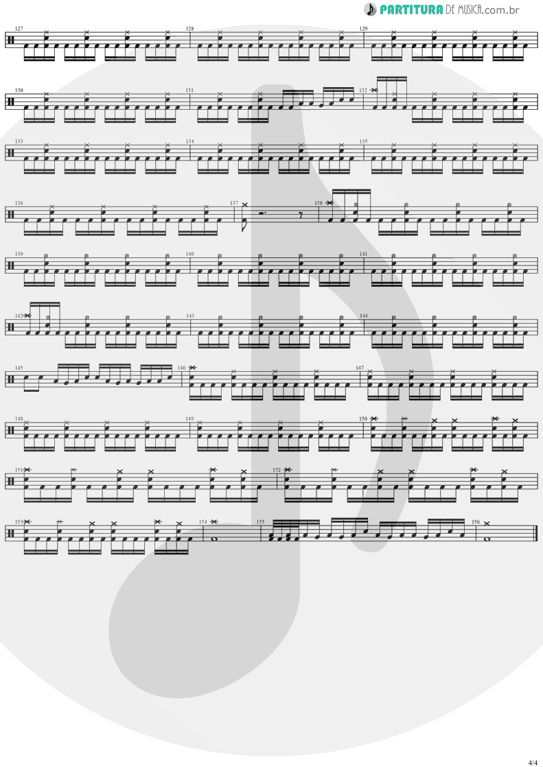 Partitura de musica de Bateria - No Turning Back | Stratovarius | Destiny 1998 - pag 4