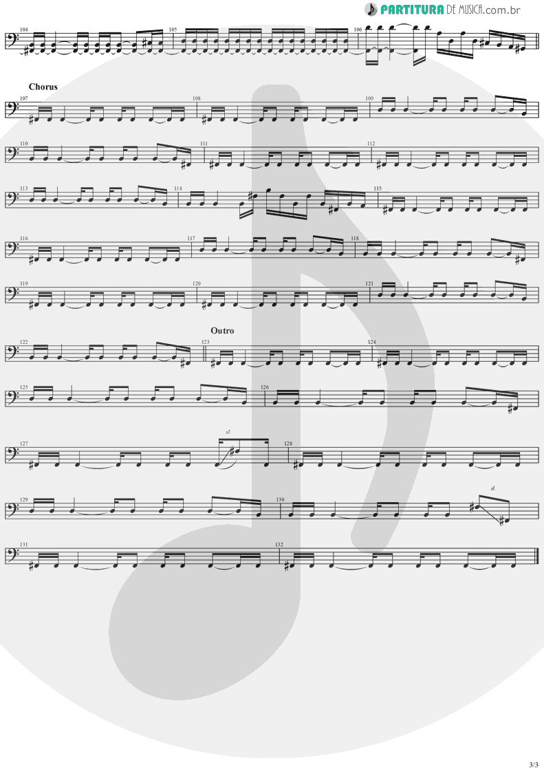 Partitura de musica de Baixo Elétrico - Dreamweaver | Stratovarius | Elements, Pt. 2 1998 - pag 3