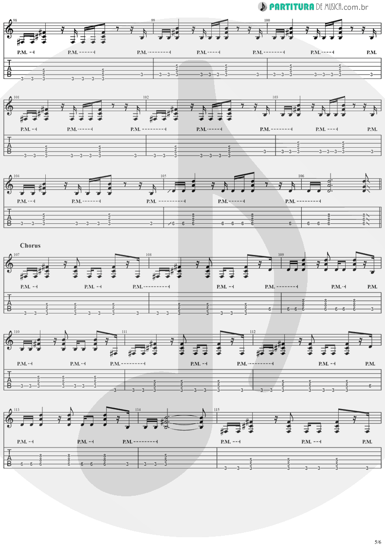 Tablatura + Partitura de musica de Guitarra Elétrica - Dreamweaver | Stratovarius | Elements, Pt. 2 1998 - pag 5