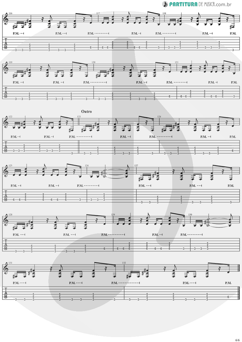 Tablatura + Partitura de musica de Guitarra Elétrica - Dreamweaver | Stratovarius | Elements, Pt. 2 1998 - pag 6
