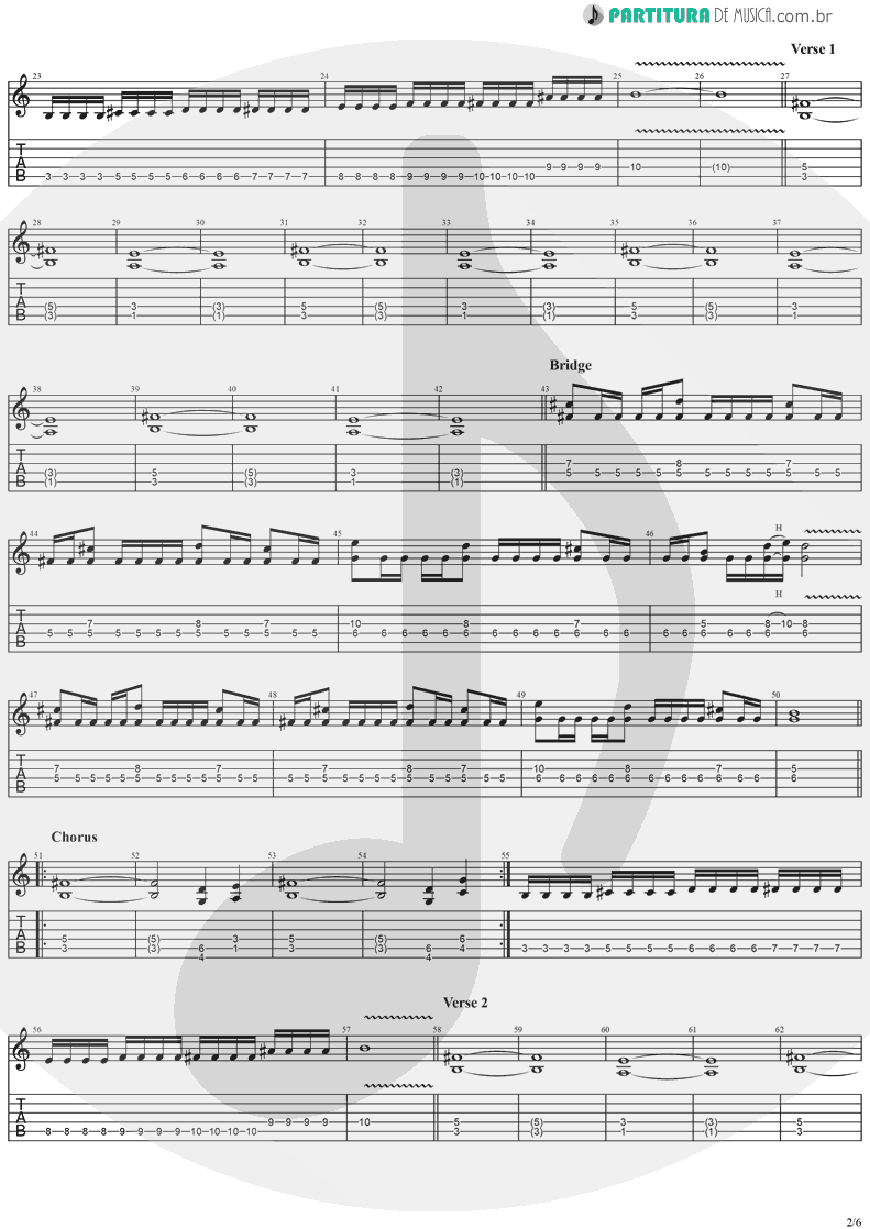 Tablatura + Partitura de musica de Guitarra Elétrica - Twilight Symphony | Stratovarius | Live Visions Of Europe 2001 - pag 2