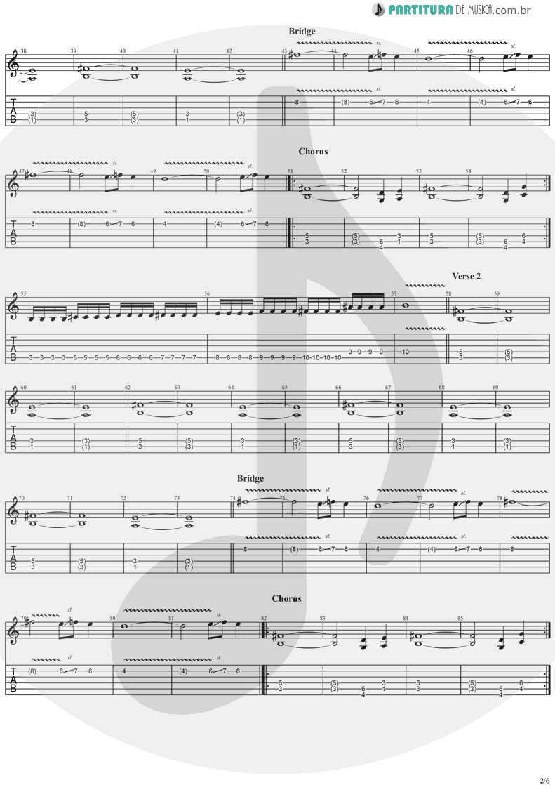 Tablatura + Partitura de musica de Guitarra Elétrica - Twilight Symphony | Stratovarius | Live Visions Of Europe 2001 - pag 2
