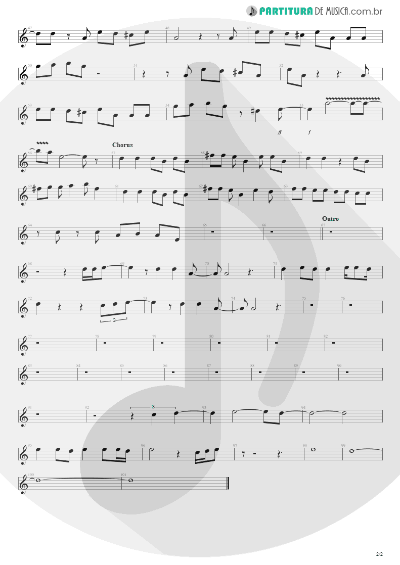 Partitura de musica de Canto - Head Over Heels | Tears for Fears | Songs from the Big Chair 1985 - pag 2