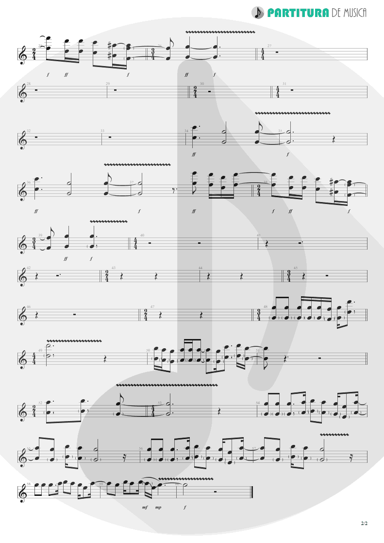 Partitura de musica de Canto - Blackbird | The Beatles | The Beatles 1968 - pag 2