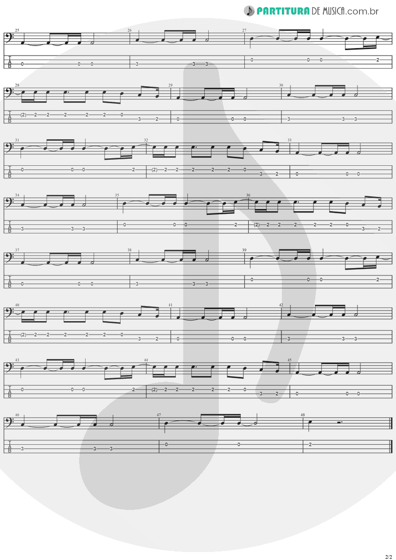 Tablatura + Partitura de musica de Baixo Elétrico - I Still Do | The Cranberries | Everybody Else Is Doing It, So Why Can't We? 1993 - pag 2