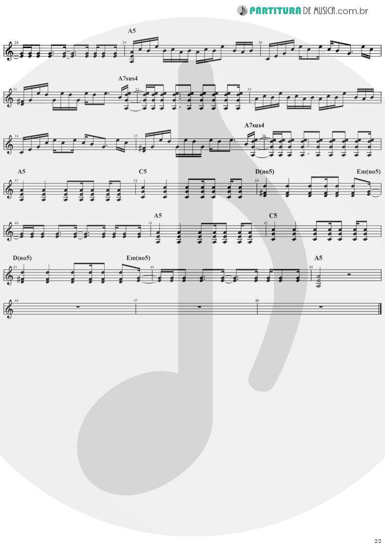 Partitura de musica de Guitarra Elétrica - I Still Do | The Cranberries | Everybody Else Is Doing It, So Why Can't We? 1993 - pag 2