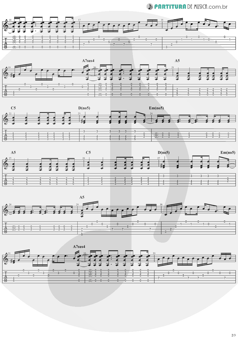 Tablatura + Partitura de musica de Guitarra Elétrica - I Still Do | The Cranberries | Everybody Else Is Doing It, So Why Can't We? 1993 - pag 2