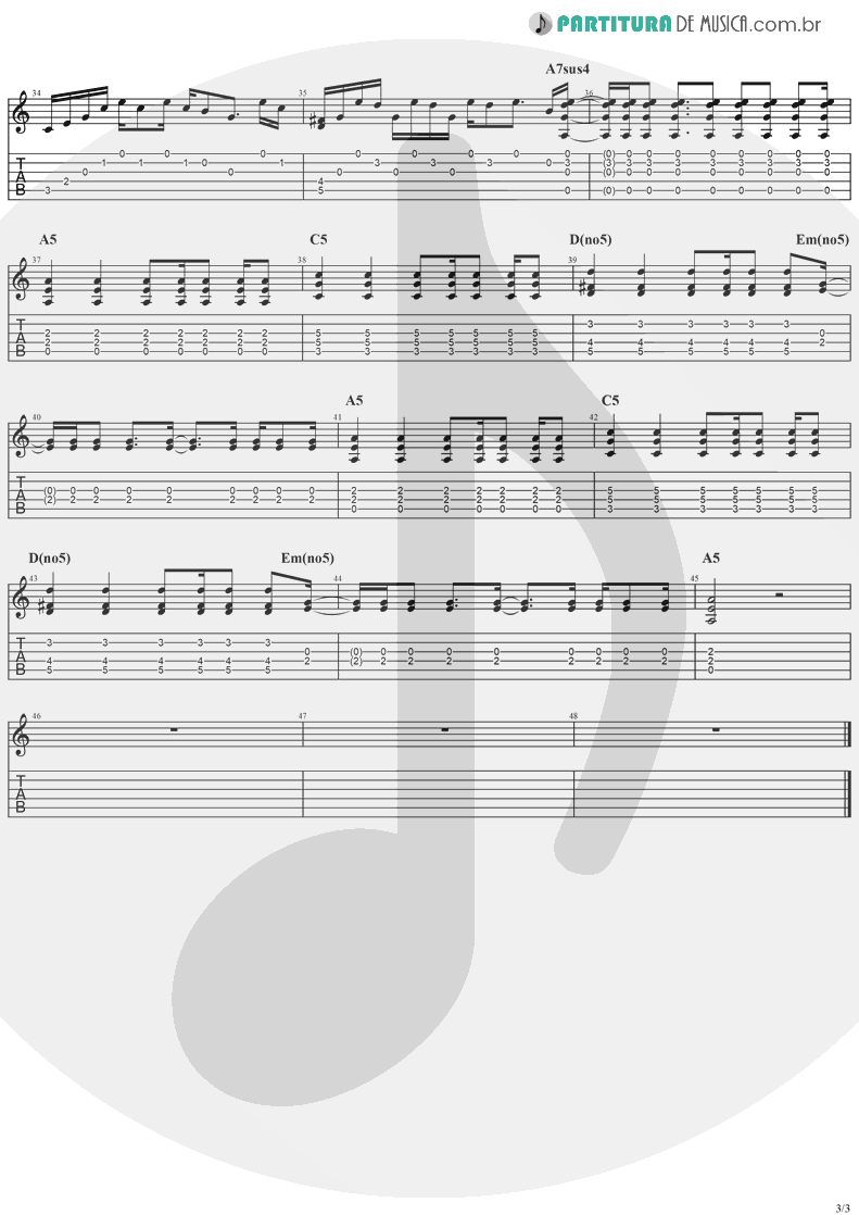Tablatura + Partitura de musica de Guitarra Elétrica - I Still Do | The Cranberries | Everybody Else Is Doing It, So Why Can't We? 1993 - pag 3