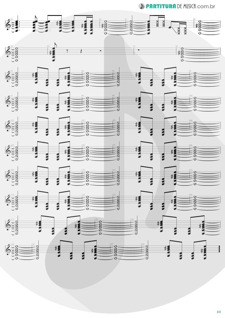 Partitura de musica de Guitarra Elétrica - When Love Comes To Town | U2 | Rattle and Hum 1988 - pag 3