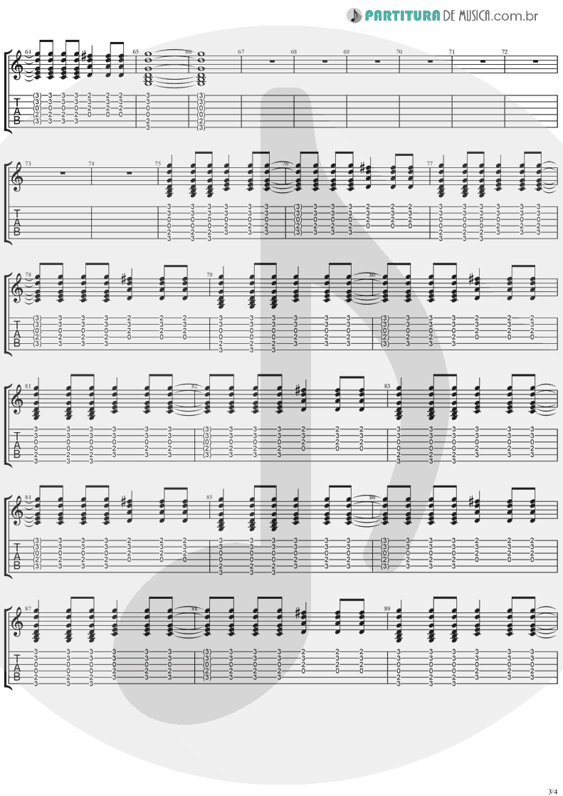 Tablatura + Partitura de musica de Violão - Mr. Recordman | Ugly Kid Joe | America's Least Wanted 1992 - pag 3