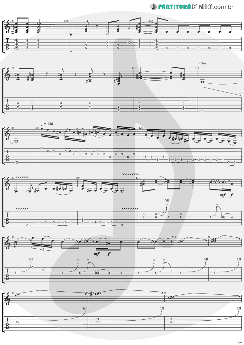 Tablatura + Partitura de musica de Guitarra Elétrica - Neighbor | Ugly Kid Joe | America's Least Wanted 1992 - pag 6