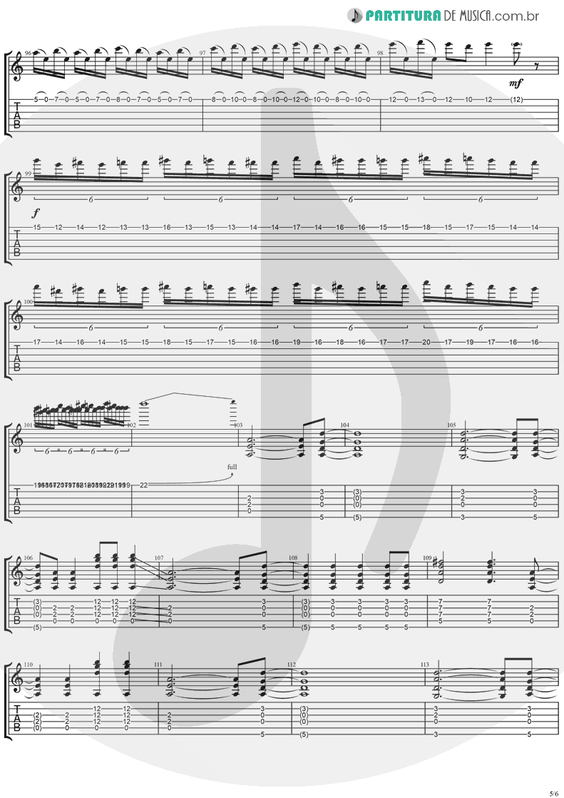 Tablatura + Partitura de musica de Guitarra Elétrica - So Damn Cool | Ugly Kid Joe | America's Least Wanted 1992 - pag 5