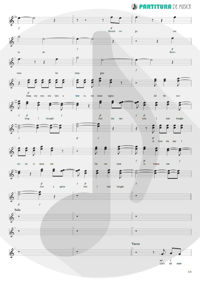 Partitura de musica de Canto - Do It For The Kids | Velvet Revolver | Contraband 2004 - pag 3