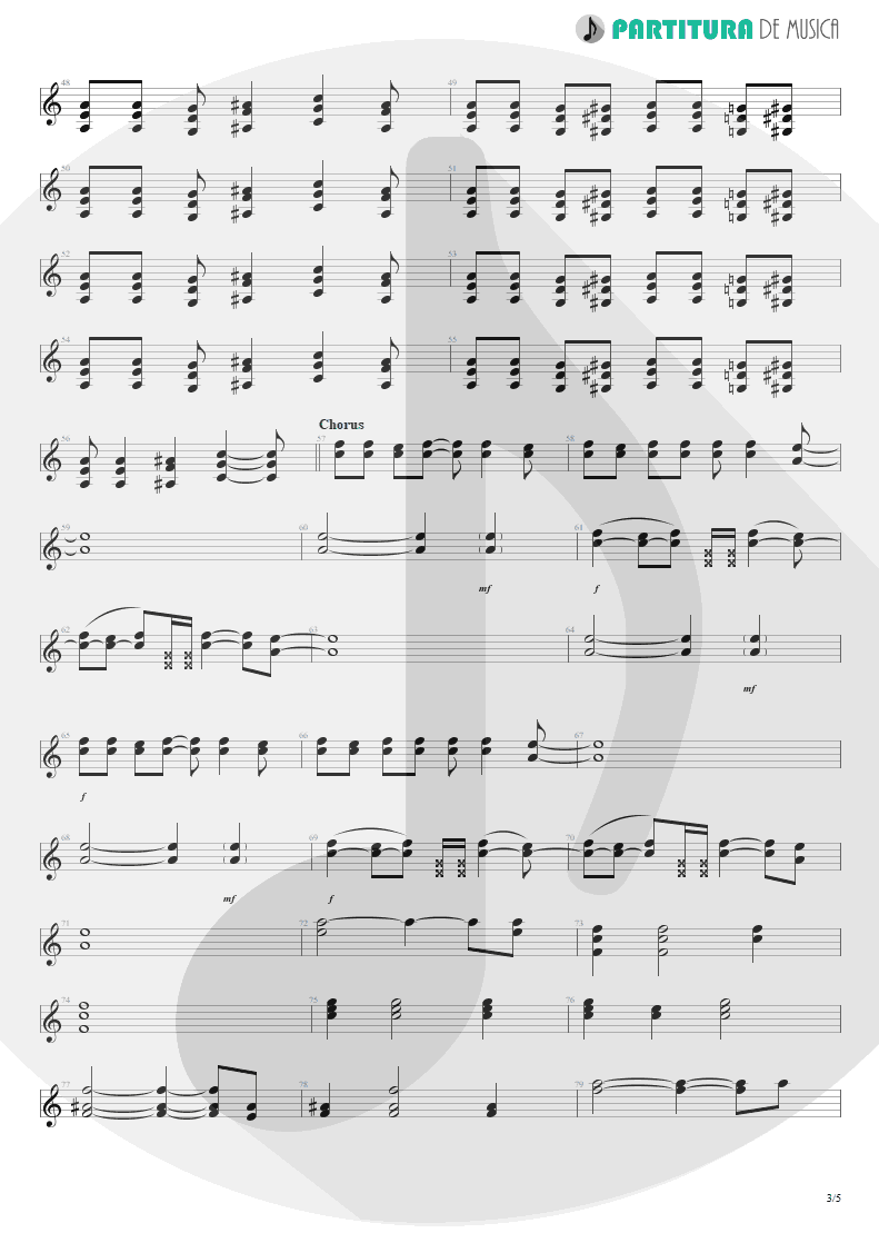 Partitura de musica de Guitarra Elétrica - Do It For The Kids | Velvet Revolver | Contraband 2004 - pag 3