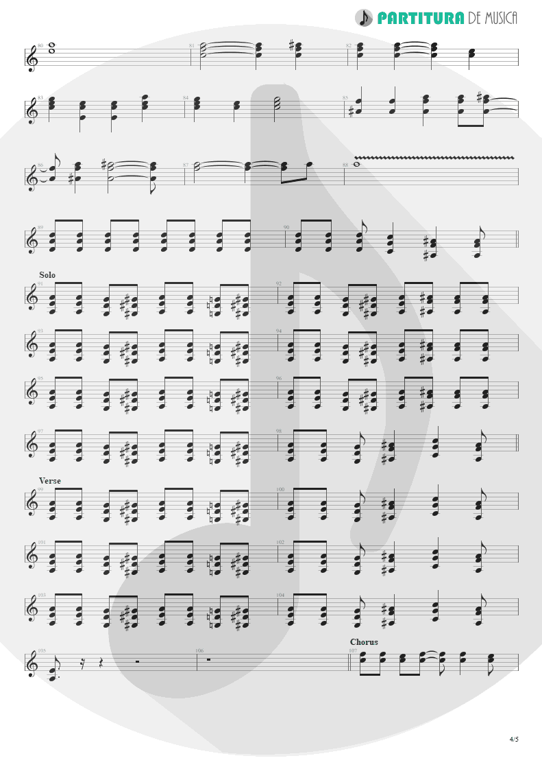 Partitura de musica de Guitarra Elétrica - Do It For The Kids | Velvet Revolver | Contraband 2004 - pag 4