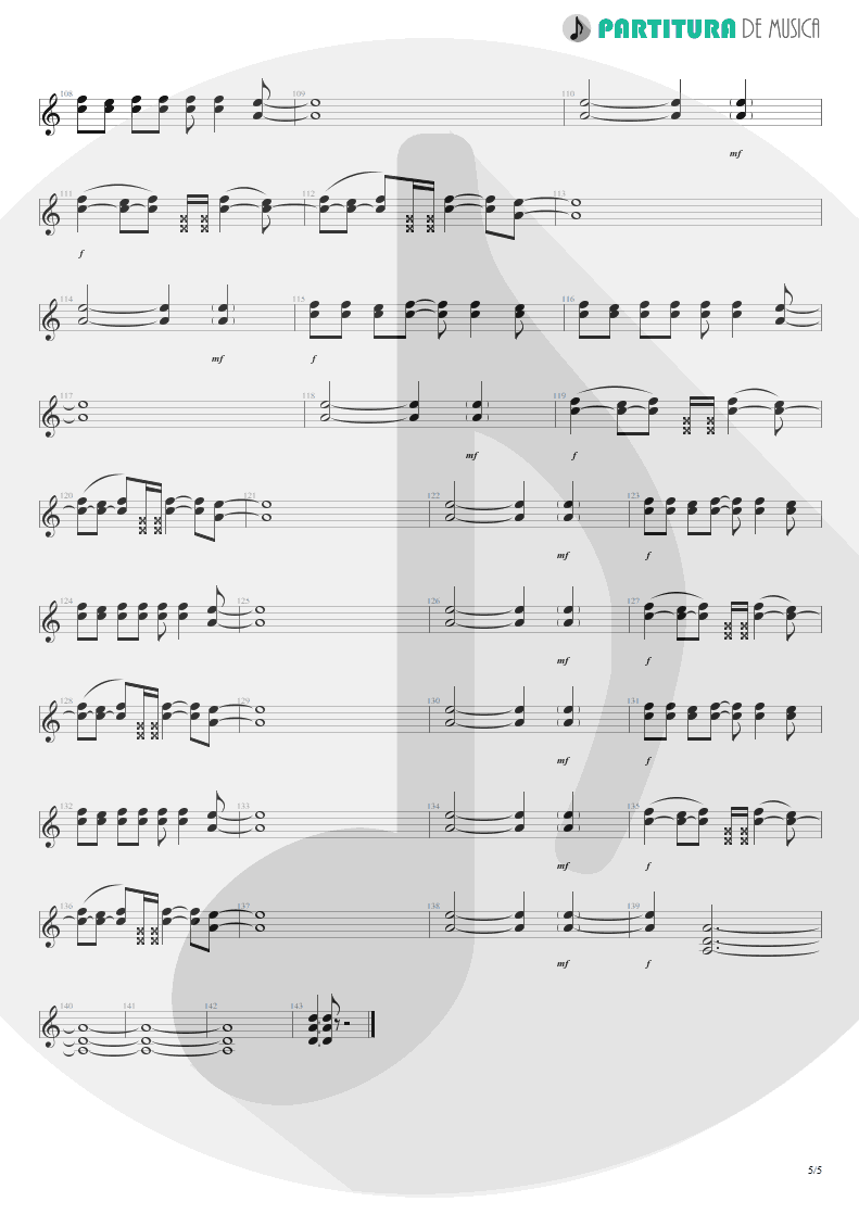 Partitura de musica de Guitarra Elétrica - Do It For The Kids | Velvet Revolver | Contraband 2004 - pag 5