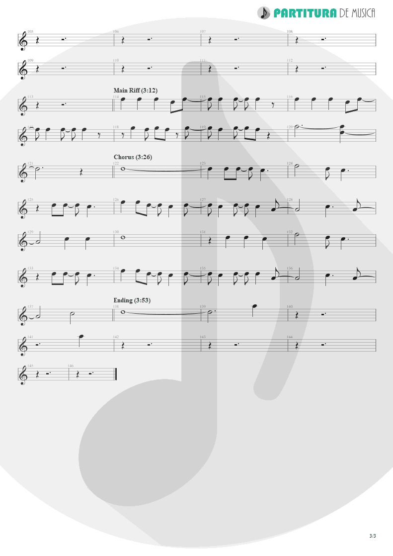 Partitura de musica de Canto - Slither | Velvet Revolver | Contraband 2004 - pag 3