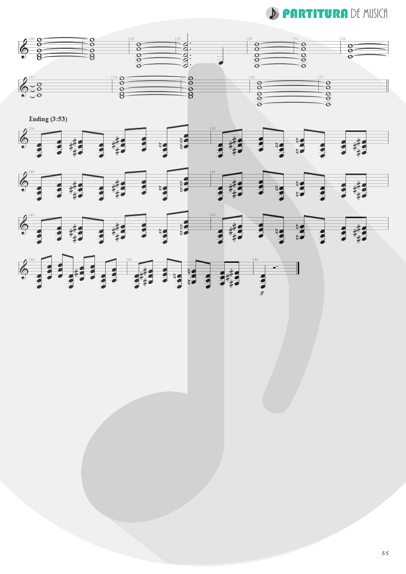 Partitura de musica de Guitarra Elétrica - Slither | Velvet Revolver | Contraband 2004 - pag 5