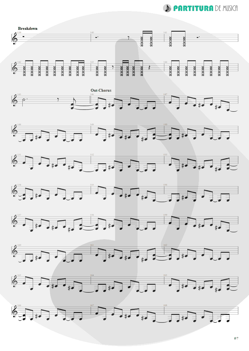 Partitura de musica de Guitarra Elétrica - Sucker Train Blues | Velvet Revolver | Contraband 2004 - pag 6